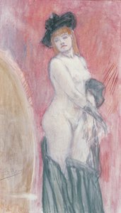 Coquette devant un miroir